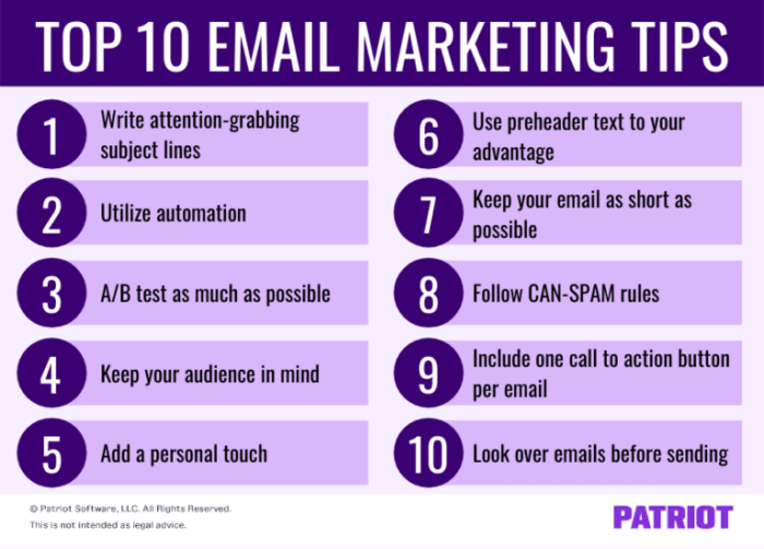 Email Marketing Tips